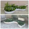 Suporte de Flores de Aço Inoxidável para Exterior Vaso de Flores Varanda Sala de Estar Vaso de Chão Pátio Calha de Flores Divisória de Cerca Caixa de Plantio Canteiro de Flores