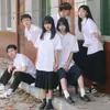 [Estilo Quente do Armazém Lightning] Estilo Japonês Uniforme Jk Verão Camisa Branca Feminina Estudante do Ensino Médio Formatura Estilo Preppy Forro DK Masculino