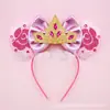 Diadema Tema Bella Durmiente Diadema Orejas de Ratón Bella Durmiente Accesorios para el Cabello Cuernos de Bruja y Dragón Decoración Hechizo de Dormir