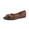 Sapatos de bico fino 2025 Primavera Feminino Estilo Francês Retro Salto Grosso Sapatos Femininos Sola Macia Não Cansa Pés Salto Baixo Sapatos de Trabalho All-match