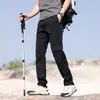 Pantalones Impermeables Finos de Verano para Hombre Elásticos de Pierna Recta Pantalones Casuales para Exteriores Versátiles Pantalones Adelgazantes de Negocios y Deportivos