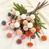 Flor Artificial con 5 Cabezas, Diente de León Pelota de Ping Pong Tallo Único, Flor Decorativa de Plástico para Boda, Accesorios de Interior, Flor Artificial Falsa al por Mayor