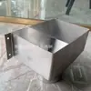 Cubo para Lluvia con Sifón de Acero Inoxidable Cubo de Drenaje de Acero Inoxidable Cubo con Fugas Cuadrado y Redondo Salida de Drenaje de Canalón de Techo
