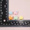 Flor de estrella de dibujos animados accesorios de resina diy pegamento de crema carcasa de teléfono móvil joyería pasador de pelo cuerda para el pelo banda de goma material al por mayor