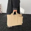 Bolso Nuevo Modelo 2026, Textura de Alta Calidad, Bolso Acolchado Vintage Versátil para Mujer, Bolso de Hombro de Algodón de Gran Capacidad para Mujer