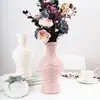 Jarrón de Plástico Estilo Nórdico para Decoración del Hogar, Jarrón de Flores Minimalista Duradero y Creativo para Sala de Estar