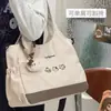 Bolsa Tote Fofa Estilo Coreano para Mulheres, Bolsa de Ombro Único Estilo Universitário para Estudantes, Bolsa Transversal Casual para Passeios, Bolsa de Mão