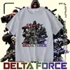 Nueva Camiseta de Manga Corta Estampada para Niños Delta Action 2026, Top Holgado de Media Manga para Verano para Niños Mayores