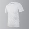 Nova Camiseta Masculina de Seda Gelada de Secagem Rápida para o Verão com Gola Redonda, Alta Elasticidade, Respirável, Casual, para Esportes ao Ar Livre, Pode Ser Enviada e Pode Ser Impressa com Logo