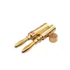 Budweiser Enchufe Banana Cruzado de Cobre Puro Dorado Enchufe Banana Cruzado Budweiser Cabezal Banana sin Soldadura Budweiser Enchufe Banana Budweiser