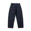 Roupas Vintage Outono 2025 Nova Marca Tendência Estilo Japonês Jeans Casual de Perna Reta com Pontos de Tinta Personalizados Anti-Desbotamento para Homens