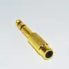 Adaptador AV cabeza macho 6.5 a RCA hembra Lotus audio a micrófono 6.5 a adaptador AV Lotus chapado en oro