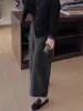 Pantalones Casuales para Mujer 2025 Nuevo Otoño e Invierno Populares Pantalones de Abuela Gruesos de Lana Moda Sueltos de Pierna Ancha para Mujer