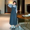 Ropa de Otoño 2025 Nuevo Diseño Elegante Retro Francés Nicho Falda Estilo Hepburn Primavera y Otoño Vestido Falda Larga para Mujer