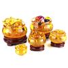 Tazón de Tesoro de Cristal al por Mayor, Tazón de Tesoro de Citrino, Artesanía Decorativa, Muebles para el Hogar, Mercancía de Mercado Translúcida