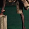 2025 Principios de Primavera Negro Lúgubre Tacones Altos Punta Aguja Hueco Temperamento Zapatos de Una Sola Capa Sandalias Baotou de Boca Baja para Mujer