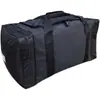 Bolsa de viaje negra delantera trasera para hombre tela Oxford impermeable de mano portátil bolsa de viaje