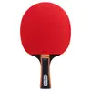 Raqueta de Tenis de Mesa Deli Angnet F2311, Goma Antiadherente Doble Cara, Mango Largo, Duradera para Entrenamiento en Interiores y Exteriores, Raqueta Individual, Raqueta Horizontal