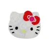 Fofo Desenho Animado Gato Kt Tecido de Feltro Toalha Corrente Bordada Selo Bordado com Suporte Adesivo Adesivo de Remendo para Roupas DIY