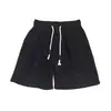 Pantalones Cortos de Punto Retro Americano para Hombre, Pantalones de Cinco Puntos con Cordón Estampado de Zebra de Verano, Pantalones Deportivos de Chándal Casual Rectos Sueltos