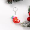 Calcetines de Navidad Serie de Navidad Colgante para bolsa Creativo Papá Noel Muleta de Navidad Colgante para llavero