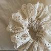 Zhao Lusi Branco Oco Lace Faixa de Cabelo Francês Retro Pesado Bordado Acessórios de Cabelo 2023 novo elástico de rabo de cavalo baixo
