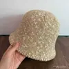 Gorro de punto para mujer, multicolor, tejido grueso, gorro de pescador, sombrero tipo cubo, retro estilo japonés, versátil, estiliza el rostro, cálido y adecuado para salidas
