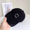 Gorra de Felpa Bordada Estilo Coreano para Mujer, Nueva Gorra de Béisbol Versátil Casual de Invierno que Protege los Oídos, Cálida a Prueba de Frío