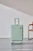 Maleta de Ruedas con Marco de Aluminio de Apertura Frontal de ABS+PC de Fábrica, Maleta de Mano de Apertura Lateral de 20 pulgadas para Hombres y Mujeres, Maleta de Viaje Personalizable