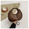 Bolso Bandolera Retro Transfronterizo para Mujer, Bolso para Mujer de Diseño Nicho, Bolso de Mano Ligero de Moda 2025 con Forma de Media Luna para Debajo del Brazo