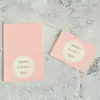Aretes Bronceados Tarjeta de Joyería Tarjeta de Cumpleaños Tarjeta de Agradecimiento Tarjeta de Bendición Sobre Tarjeta Pequeña Plegable de Navidad Tarjeta de Felicitación