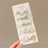 Presilhas de Cabelo de Bolinhas Estilo Coreano para Mulheres, Presilhas Bico de Pato para Franja, Presilhas Laterais Exclusivas de Alta Qualidade, Venda por Atacado de Pentes de Cabelo