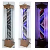 Lámpara de pie para barbería sin cristal a todo color lámpara de pie para salón de peluquería impermeable para exteriores salón de peluquería lámpara giratoria lámpara de pie