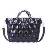 Bolso de Mano Brillante Acolchado de Alto Valor para Mujer 2025 Nueva Moda Elegante Bolso de Hombro con Cadena Cruzado Bolso de Viaje