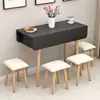 Mesa de Comedor Plegable Retráctil Moderna y Sencilla para Hogar, Apartamentos Pequeños, Mesa Plegable Móvil, Gabinete de Almacenamiento de Cocina, Mesa de Comedor Sencilla