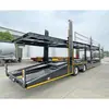 Exportación de Semirremolque Portacoches de 3 Ejes y 8 Posiciones Estilo Europeo con Eje Central y Semirremolque Portacoches Tipo Tornillo para Transporte de Coches