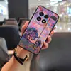 Adequado para Capa de Celular Oneplus, Nova Pulseira à Prova de Poeira, Resfriamento, Capa Macia com Pintura Estilo Chinês, Suporte com Textura Líquida Personalizada