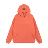 Versão Correta da Marca de Moda de Rua Essentials Novo com Letras Aveludadas Moletons Masculinos e Femininos Moletons Pesados com Forro de Lã