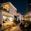 Contenedores creativos para tiendas comerciales en calles comerciales, cafeterías, tiendas de té de leche, turismo cultural y tiendas en contenedores para la renovación de calles comerciales famosas en internet