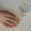 Anillo de Líneas Cruzadas Multicapa para Mujer, Moda Retro, Estilo Vintage, Anillo Abierto Nuevo Versátil, Anillo para Dedo Índice Hip-Hop