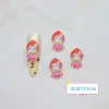 Accesorios Mini de Resina Temáticos de Kitty de Sanrio Populares Transfronterizos, Materiales de Pegamento en Crema para Uñas