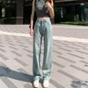 Jeans Pequeños Rectos de Pierna 150cm para Mujer Primavera 2024 Pantalones Altos 145 Cintura Alta Pantalones Rectos Estrechos Retro