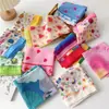 Pañuelo Cuadrado Pequeño de 55% Algodón y Lino Bufanda para Mujer de Primavera y Verano Estilo Coreano Pañuelo para la Cabeza Moda Cinturón Decorativo para el Cabello Pañuelo de Flores Bufanda