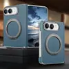 Funda de teléfono magnética Duo para iPhone compatible con Apple con lente galvanizada y diseño de doble eje, que ofrece protección contra caídas; Funda Apple 18