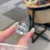 Anillo de Plata Pura 999 de Zorro de Nueve Colas Anillo de Plata de Zorro Pequeño Lindo Estilo Palacio Retro Joyería para Mujer de Plata de Ley Estilo Nicho