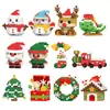 Regalo de Navidad bloques de construcción micropartículas inteligencia infantil juguete de ensamblaje niño Papá Noel alce árbol de Navidad
