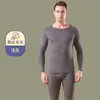Ropa interior térmica para hombre, traje con forro polar, más grueso, auto-calentable alemán, prenda interior, camiseta base, ropa de otoño, pantalones de otoño, invierno