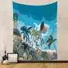 Tapiz transfronterizo para el hogar, tapiz bohemio, decoración de habitación, tela colgante, fondo de tela, tela colgante de viento, tapiz de dibujos animados