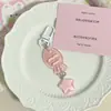 Chaveiro Taiyaki de Resina com Pingente de Estrela Desenho Animado Fofo Acessório para Bolsa para Meninas, Melhores Amigas e Casais