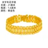 Pulsera Dorada de Moda Kaiwei con Varios Diseños Pulsera de Trébol Chapada en Oro de 24 Quilates Cadena de Reloj Ancha con Patrones Brillantes para Hombre